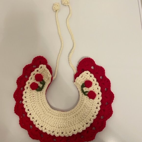 Crochet Handmade Pet Collar for Cats or Dogs - Picture 2 of 8